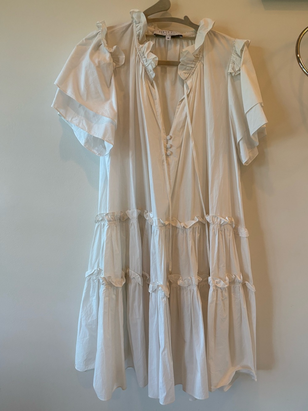 HUNTER BELL tiered babydoll dress medium